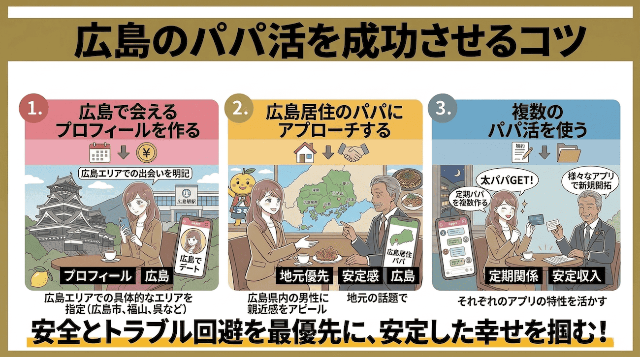 広島のパパ活を成功させるコツ