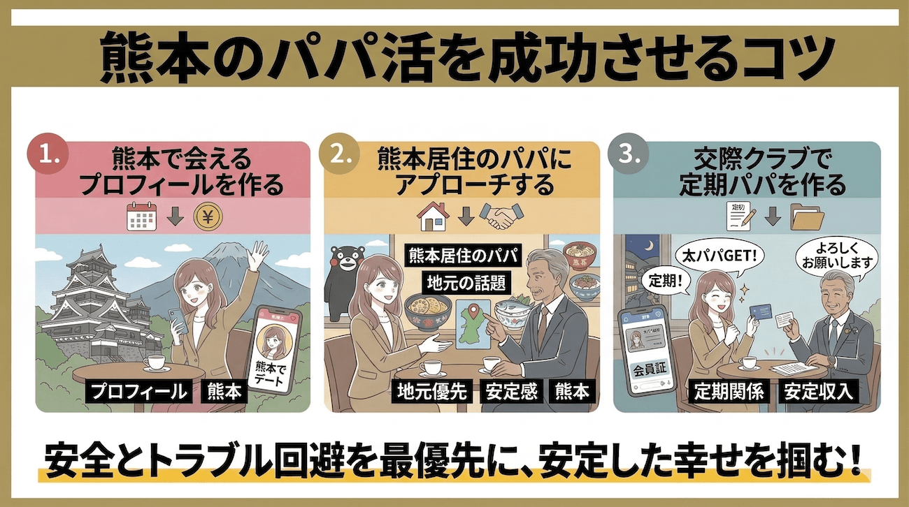 熊本のパパ活を成功させるコツ