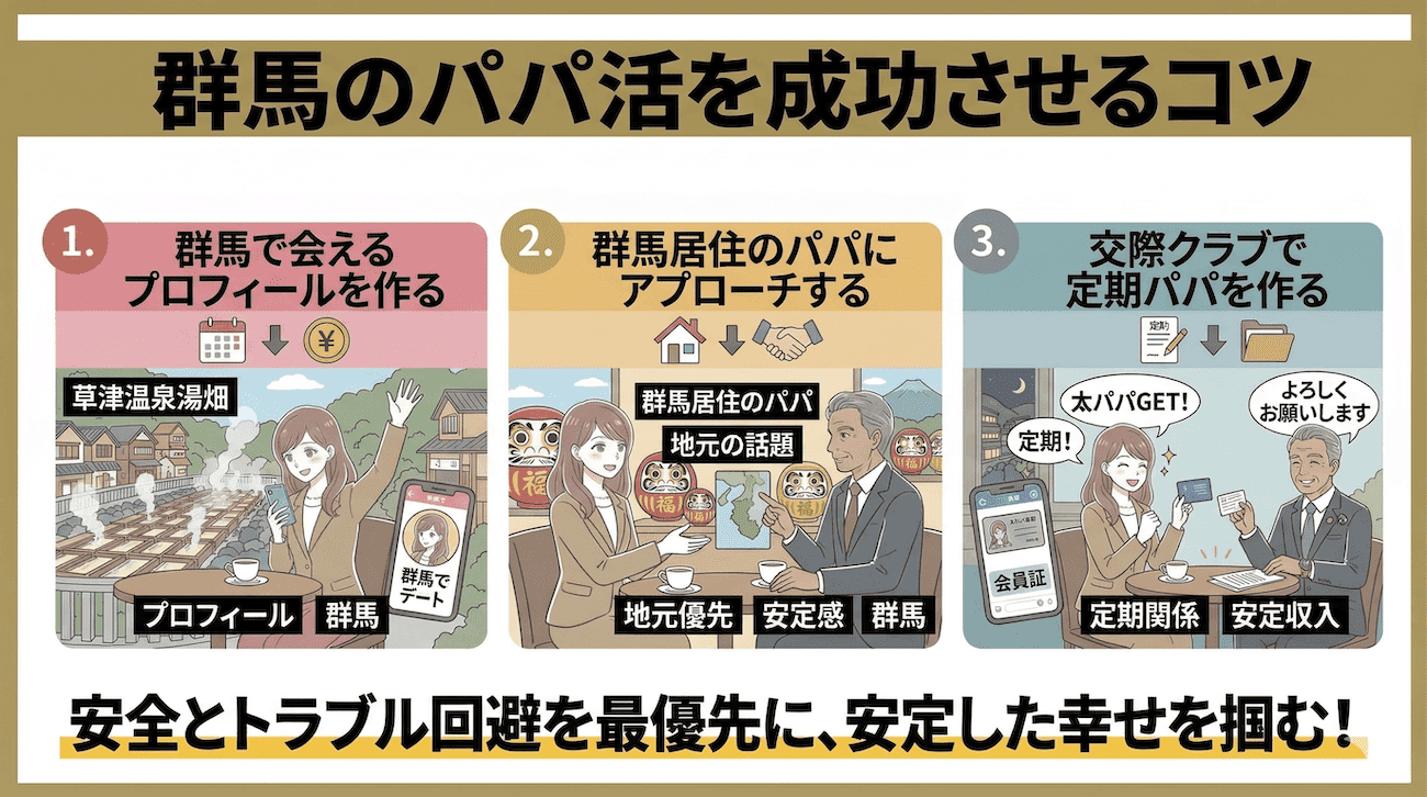 群馬のパパ活を成功させるコツ