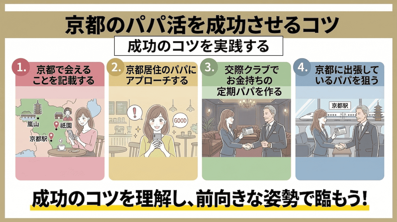 京都のパパ活を成功させるコツ