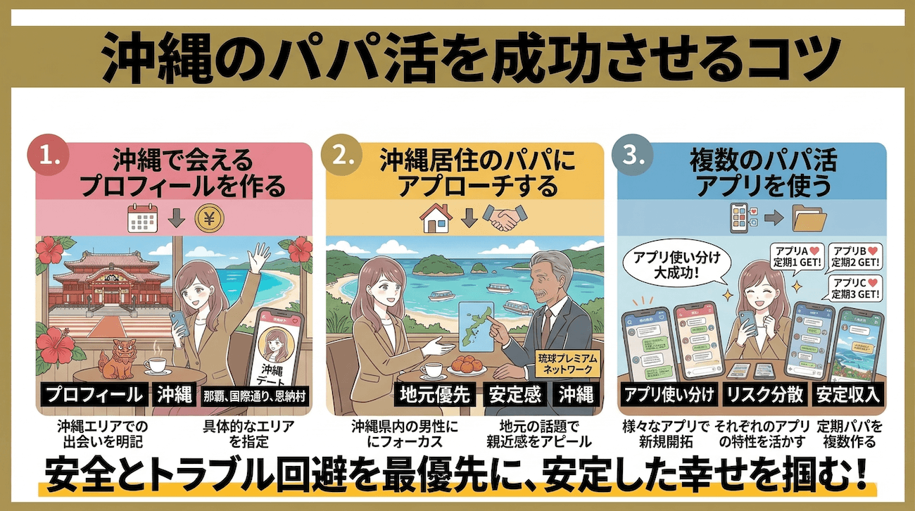 沖縄のパパ活を成功させるコツ