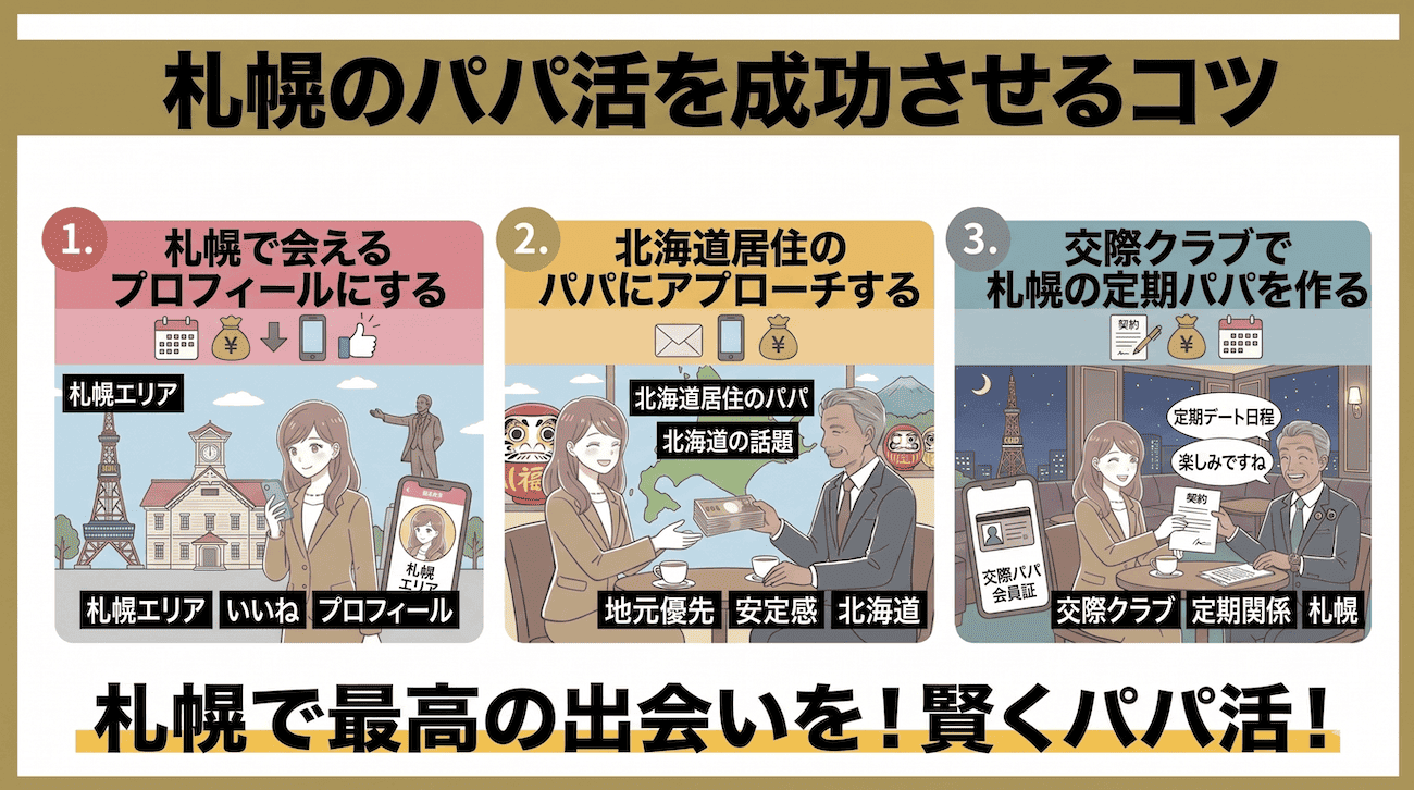 札幌のパパ活を成功させるコツ