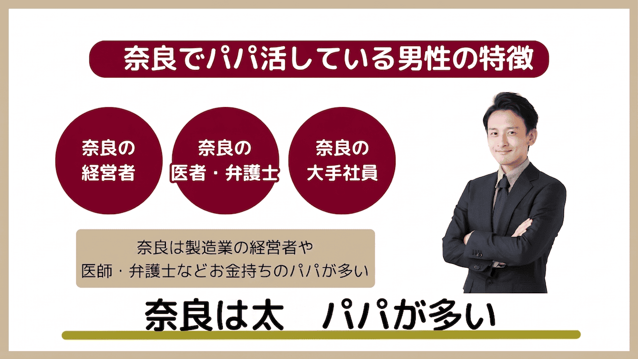 奈良でパパ活している男性の特徴