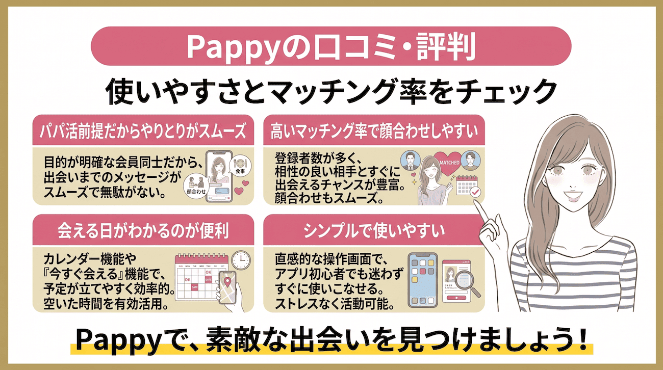 Pappyの良い口コミ・評判