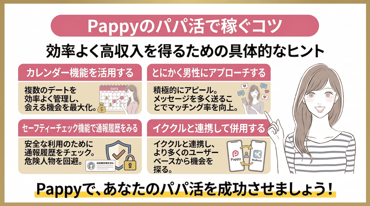 Pappyのパパ活で稼ぐコツ