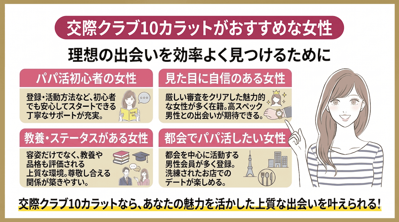 10カラットがおすすめな女性