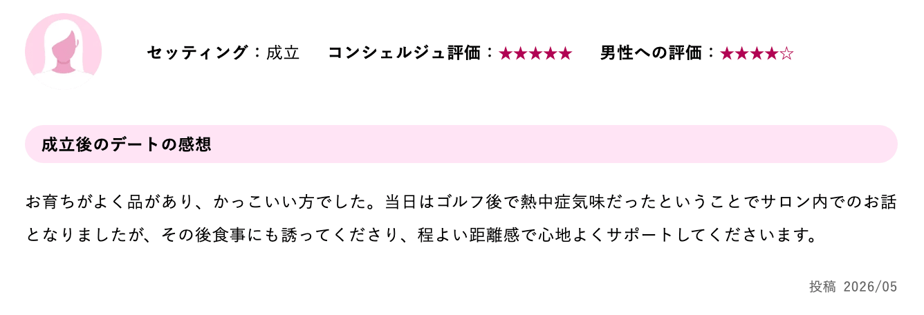 THE SALON（ザ・サロン）の良い口コミ｜男性の質がトップクラスだった