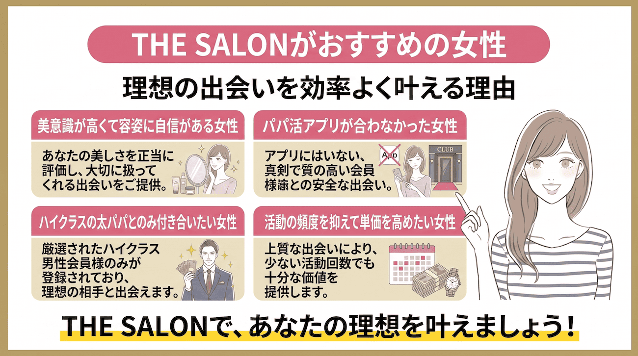 THE SALON（ザ・サロン）がおすすめの女性
